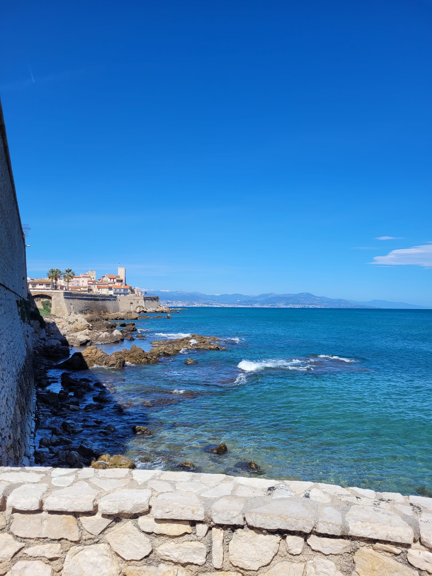 Historic walls in Antibes, French Riviera